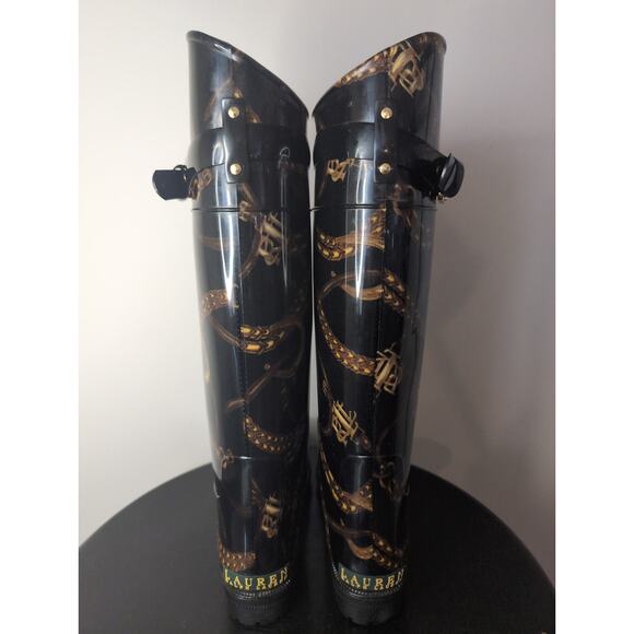 Lauren Ralph Lauren Rosslyn II buckle tall rainboots - Picture 3 of 12